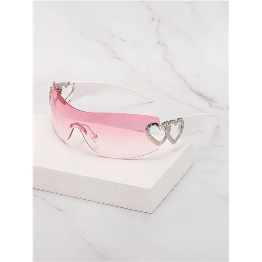 A Classy Chic Boutique Pink Heart Sunglasses